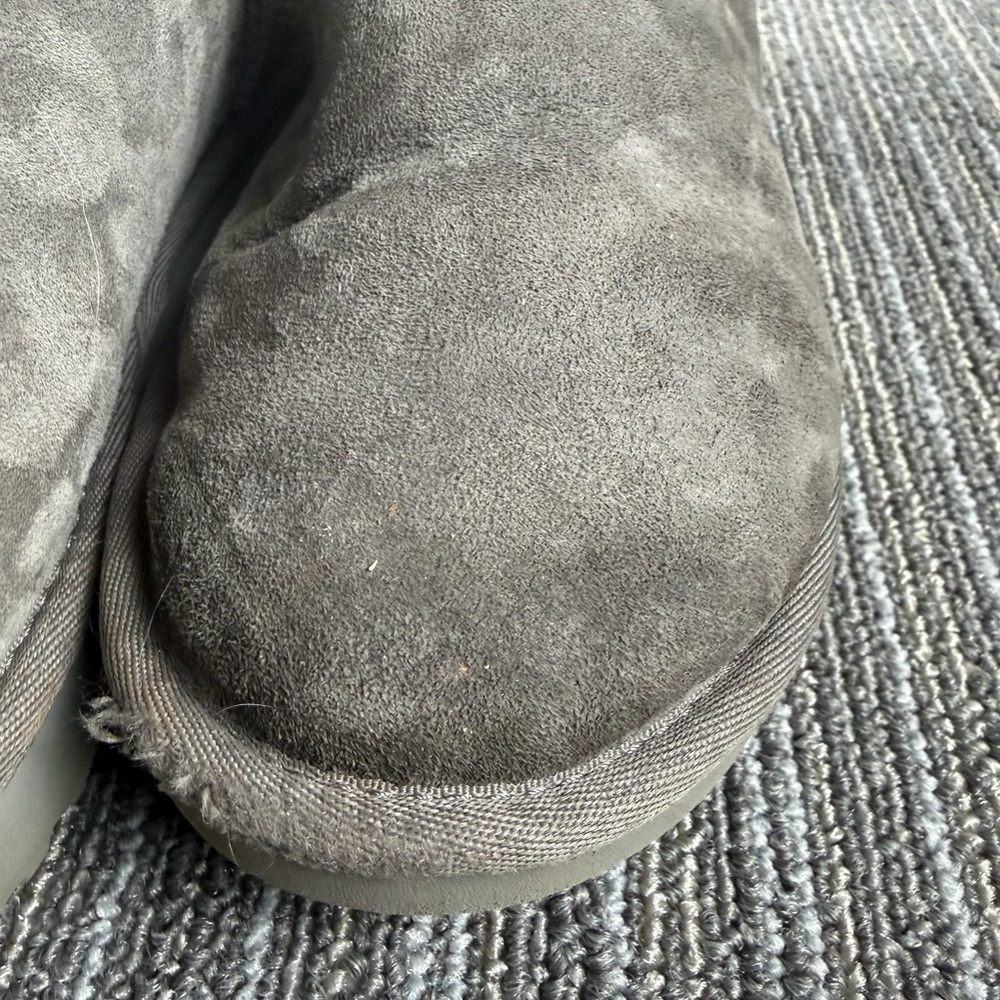 Ugg Gray Ugg Bailey Button Shearling Suede Boots … - image 5